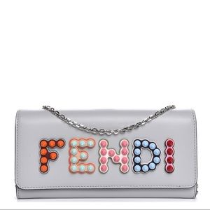 FENDI Studded Logo Wallet